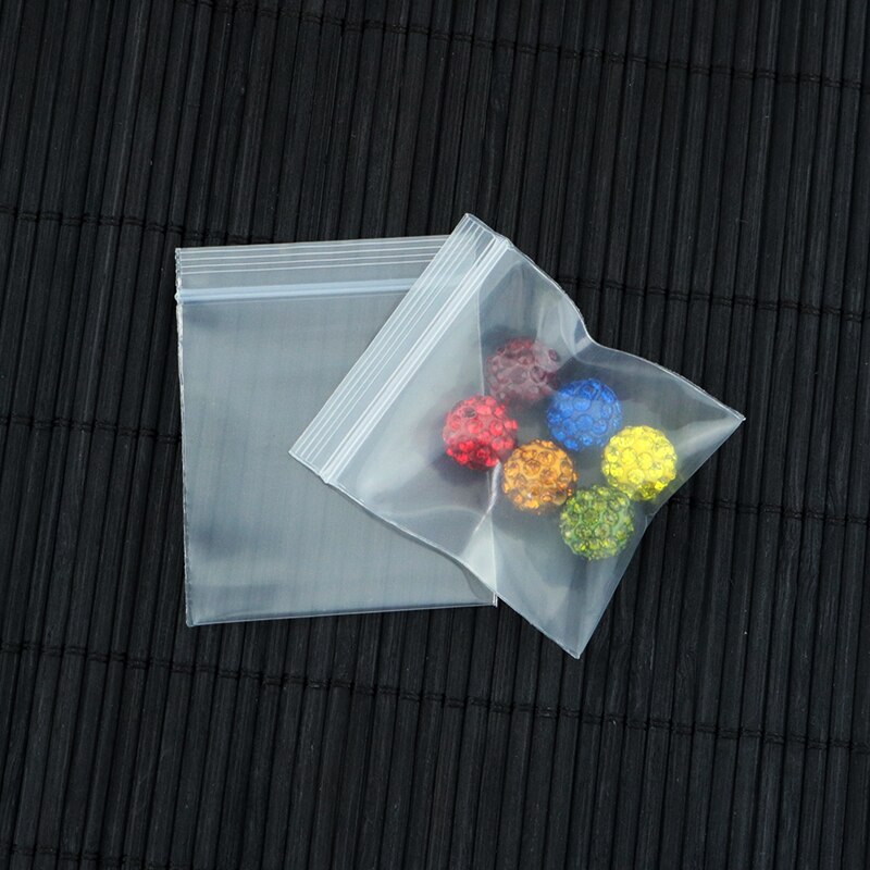 두꺼운 가방 무료 배송 포장 백 300 개당 (3.5cm * 4.5cm) 투명 재 밀봉 비닐 봉투 PE 지퍼 잠금 가방 두께: 0.2mm